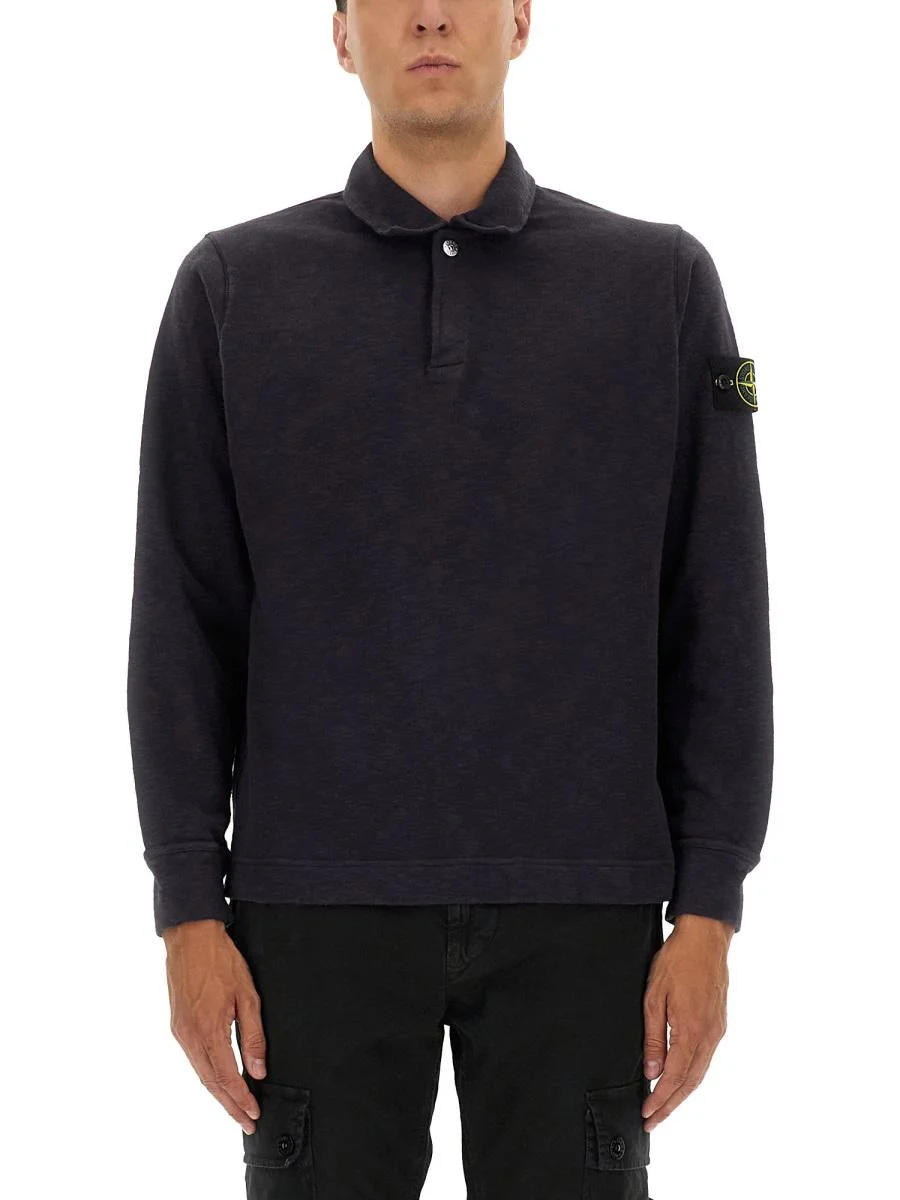 Stone Island Cotton Vanisé Polo Shirt - 1