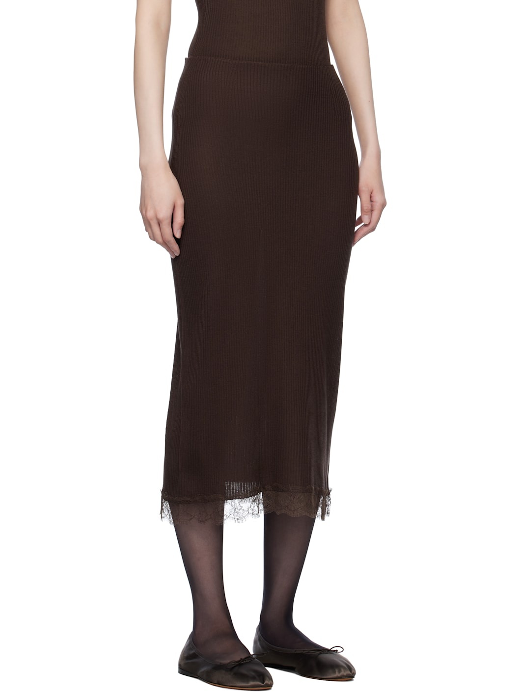 Brown Indira Midi Skirt - 2