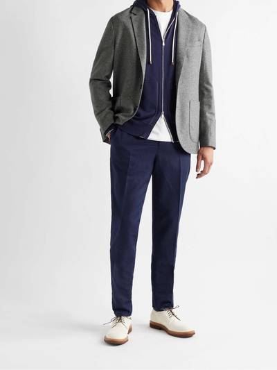 Brunello Cucinelli Unstructured Mélange Cashmere-Jersey Blazer outlook