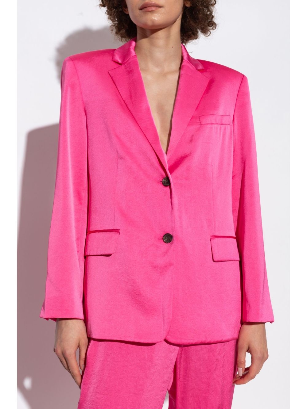 satin-finish blazer - 3