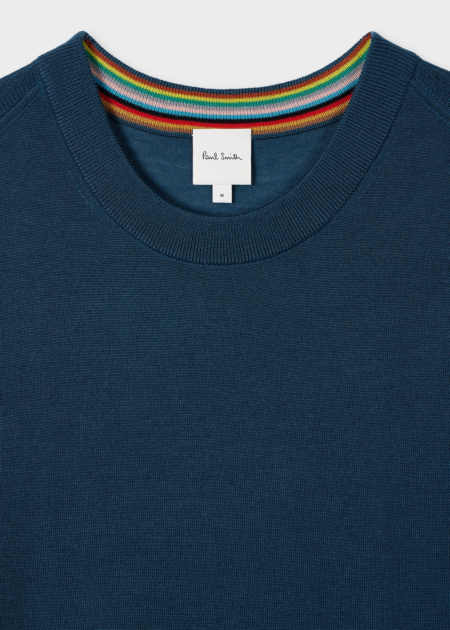Petrol Blue Merino Wool Sweater - 2