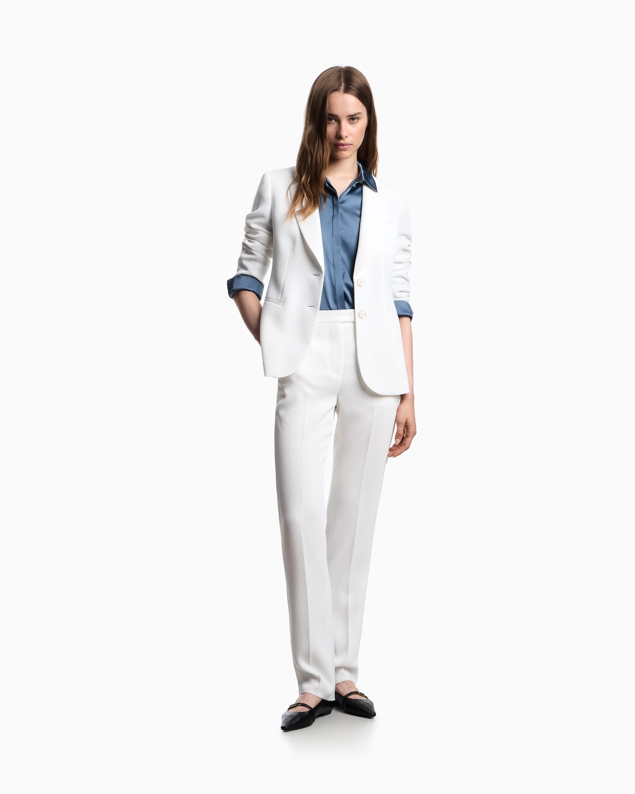 ASV SINGLE-BREASTED BLAZER IN WAFFLE WEAVE TECHNICAL FABRIC - 2