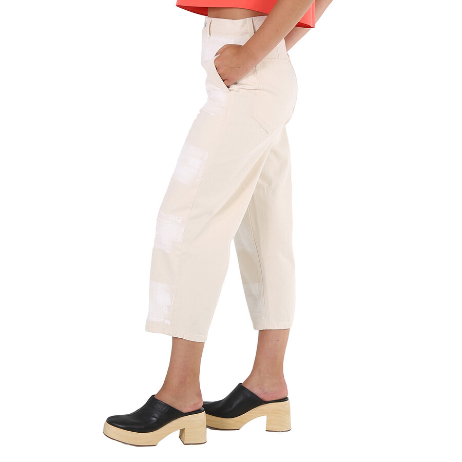Marni Ladies Striped Pattern Cotton Culotte Pants, Brand Size 38 (US Size 6) - 4