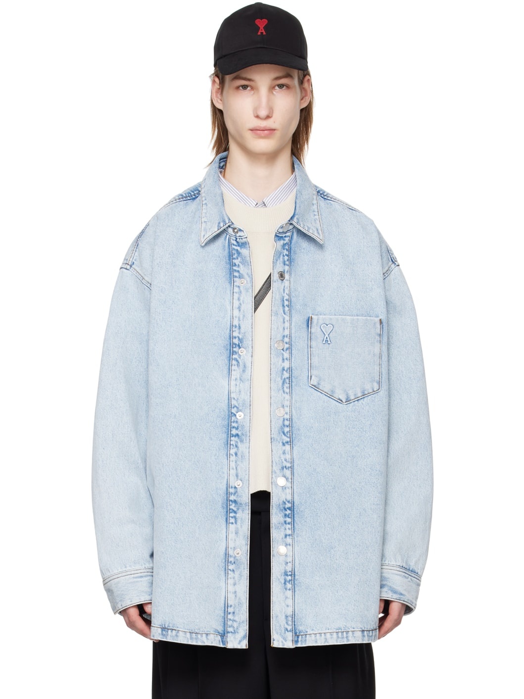 Blue Ami De Cœur Denim Jacket - 1