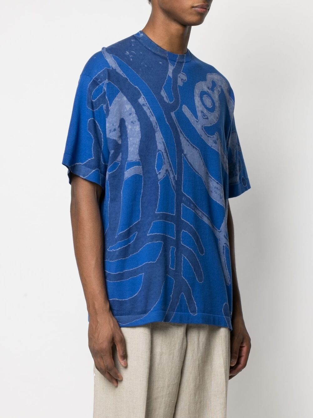 abstract-print cotton T-shirt - 3