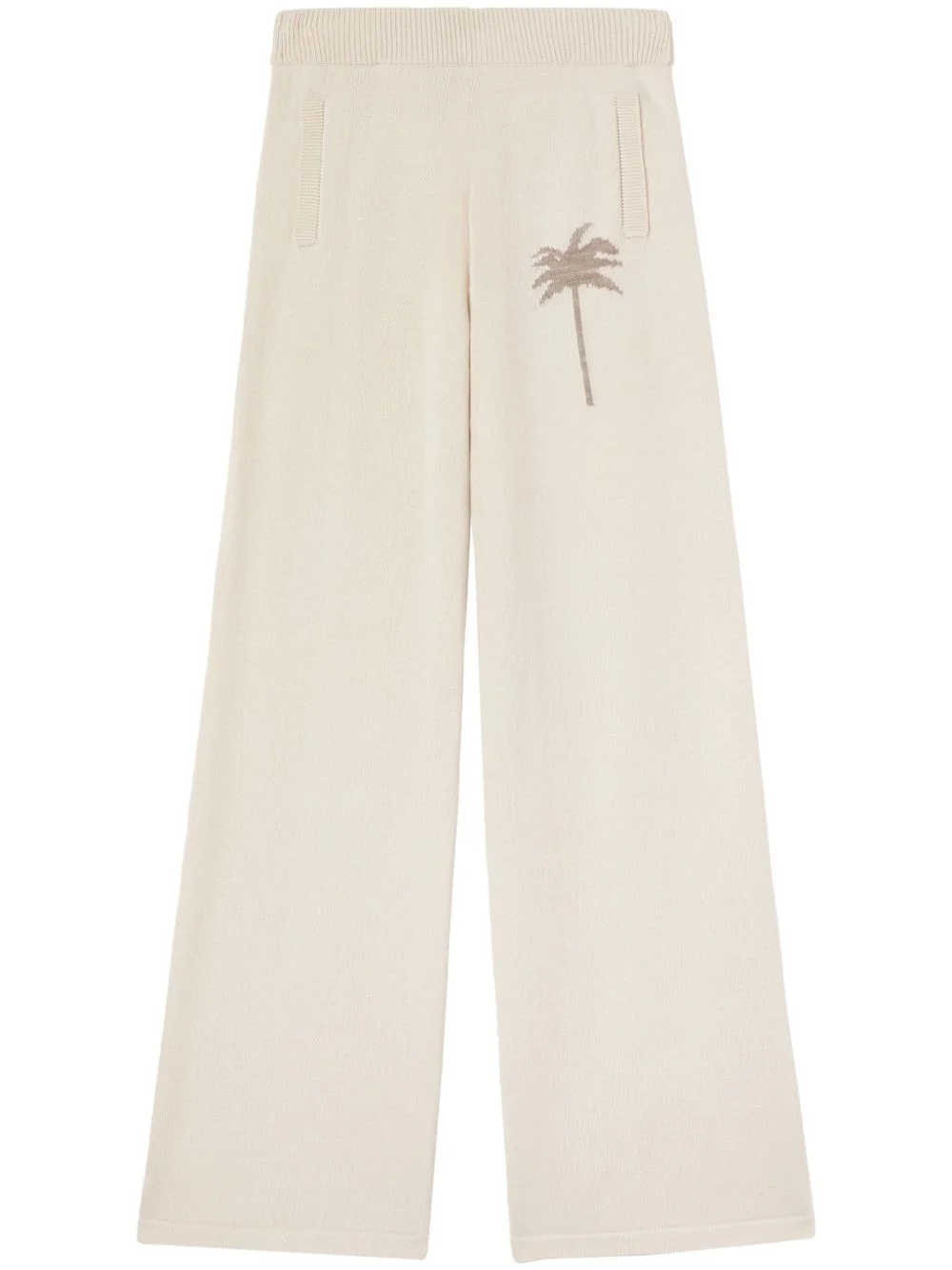 palm tree knitted trousers - 1