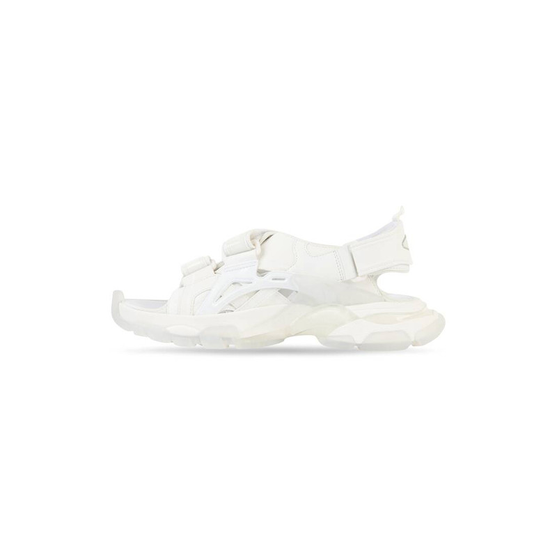 BALENCIAGA Women's Track Clear Sole Sandal in White outlook