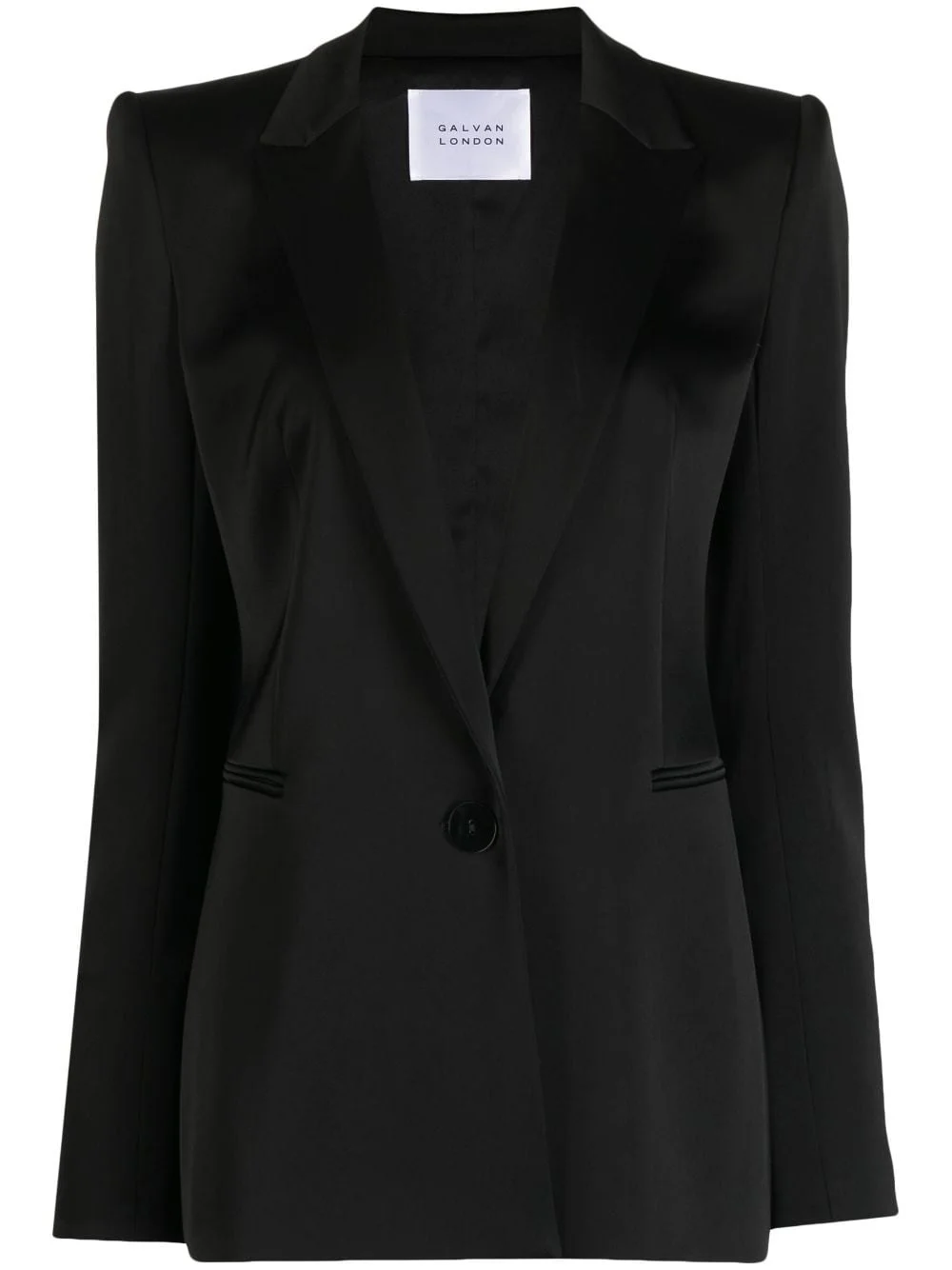 Sculpted single-breasted blazer - 1