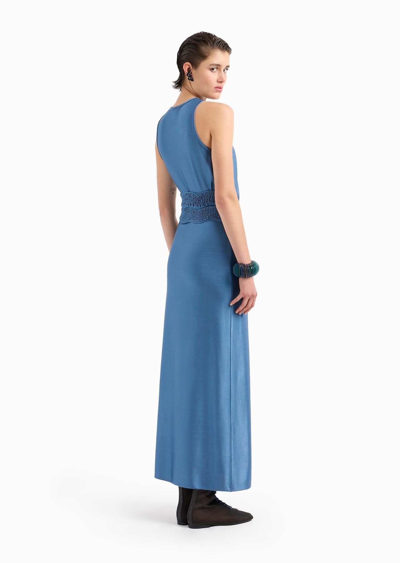 ASV long dress in stretch viscose - 3
