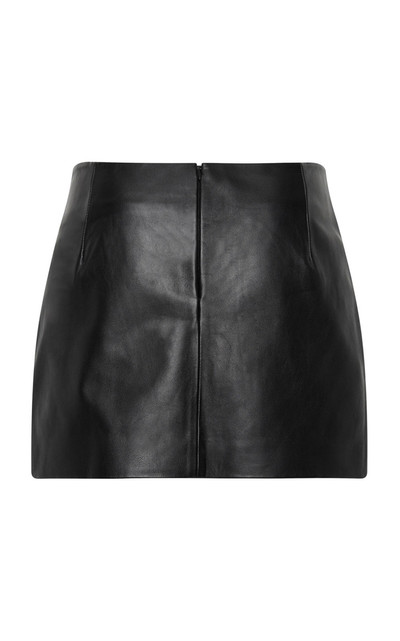 ST. AGNI Leather Mini Skirt black outlook