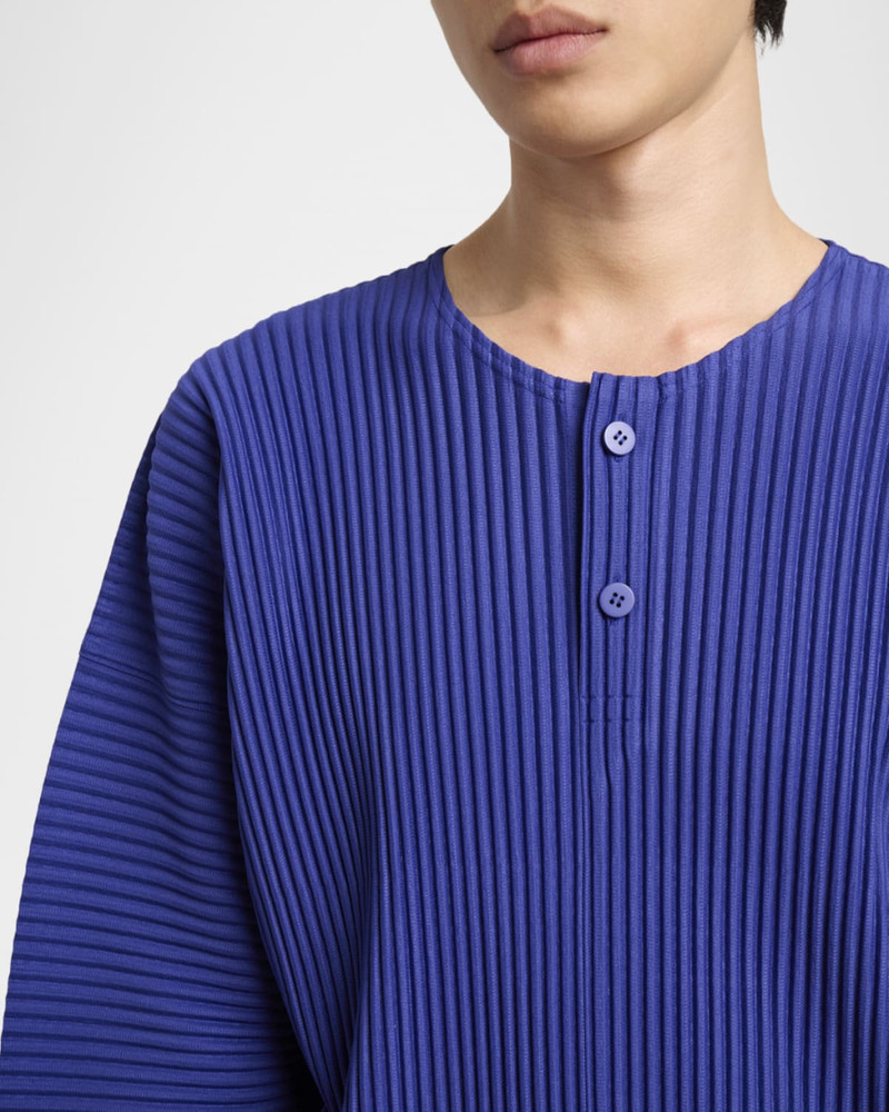 Men's Monthly Colors Pleated Long-Sleeve Shirt 5