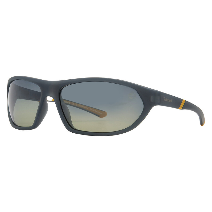 Timberland Polarized Smoke Wrap Men's Sunglasses TB00035 20D 67 - 2
