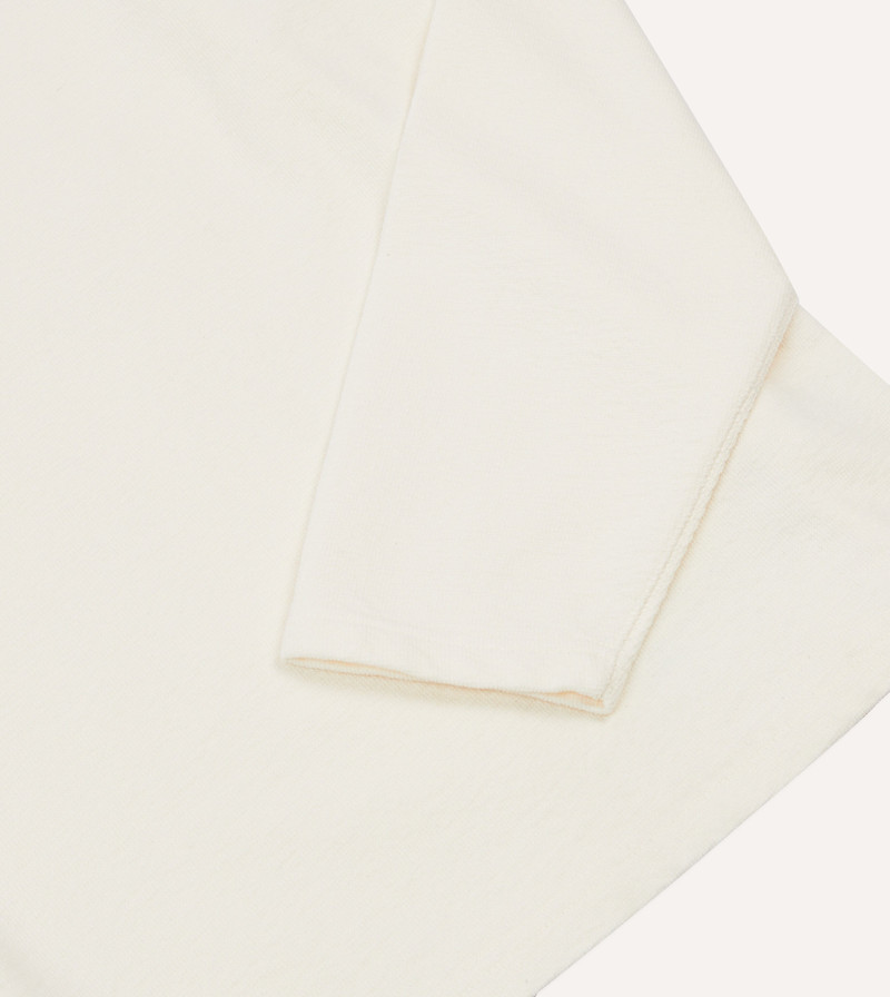 Antique White Panelled Cotton Training T-Shirt 4