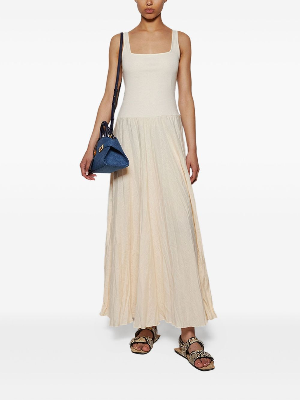 Mariner square-neck maxi dress - 5