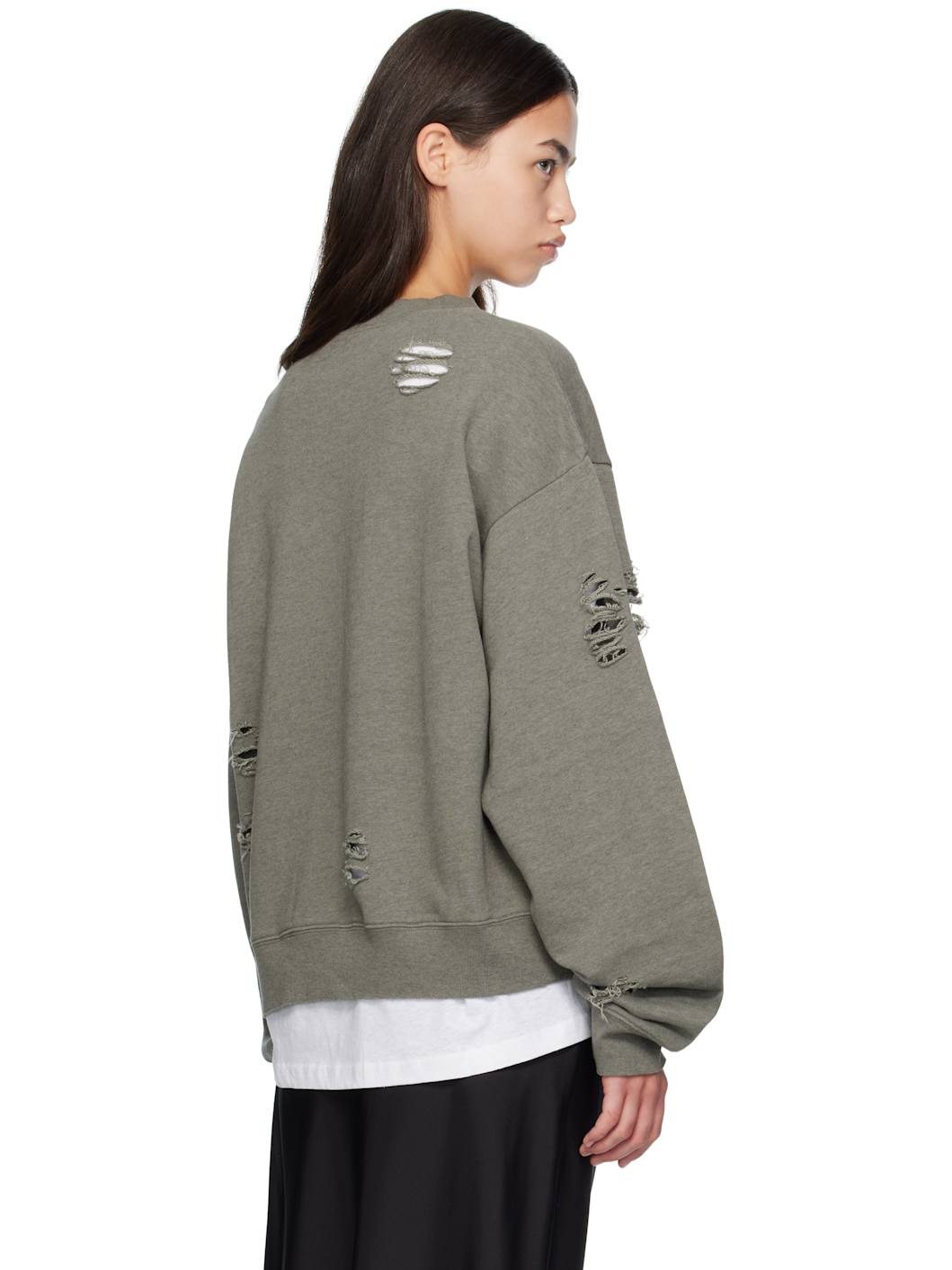 Gray Printed Logo Sweatshirt - 3