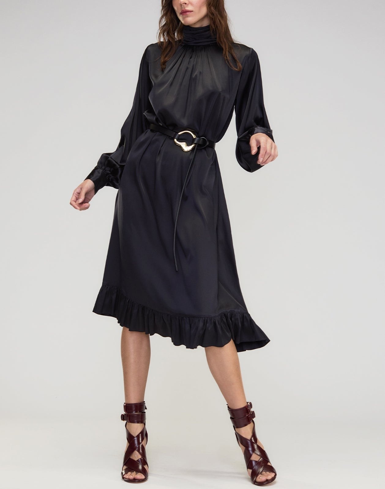 Monroe Silk Charmeuse Dress - 3