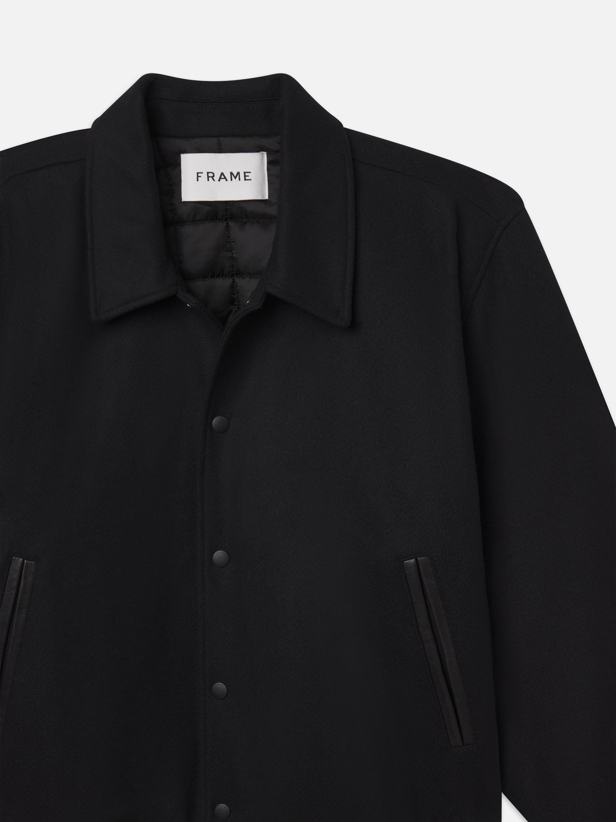 Varsity Jacket in Black - 2