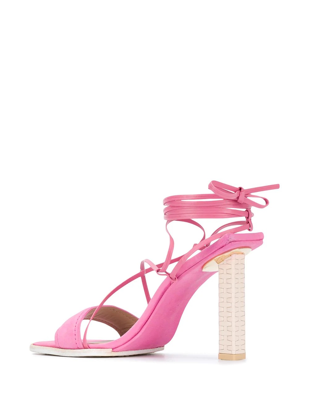 strappy 110mm square-toe sandals - 3