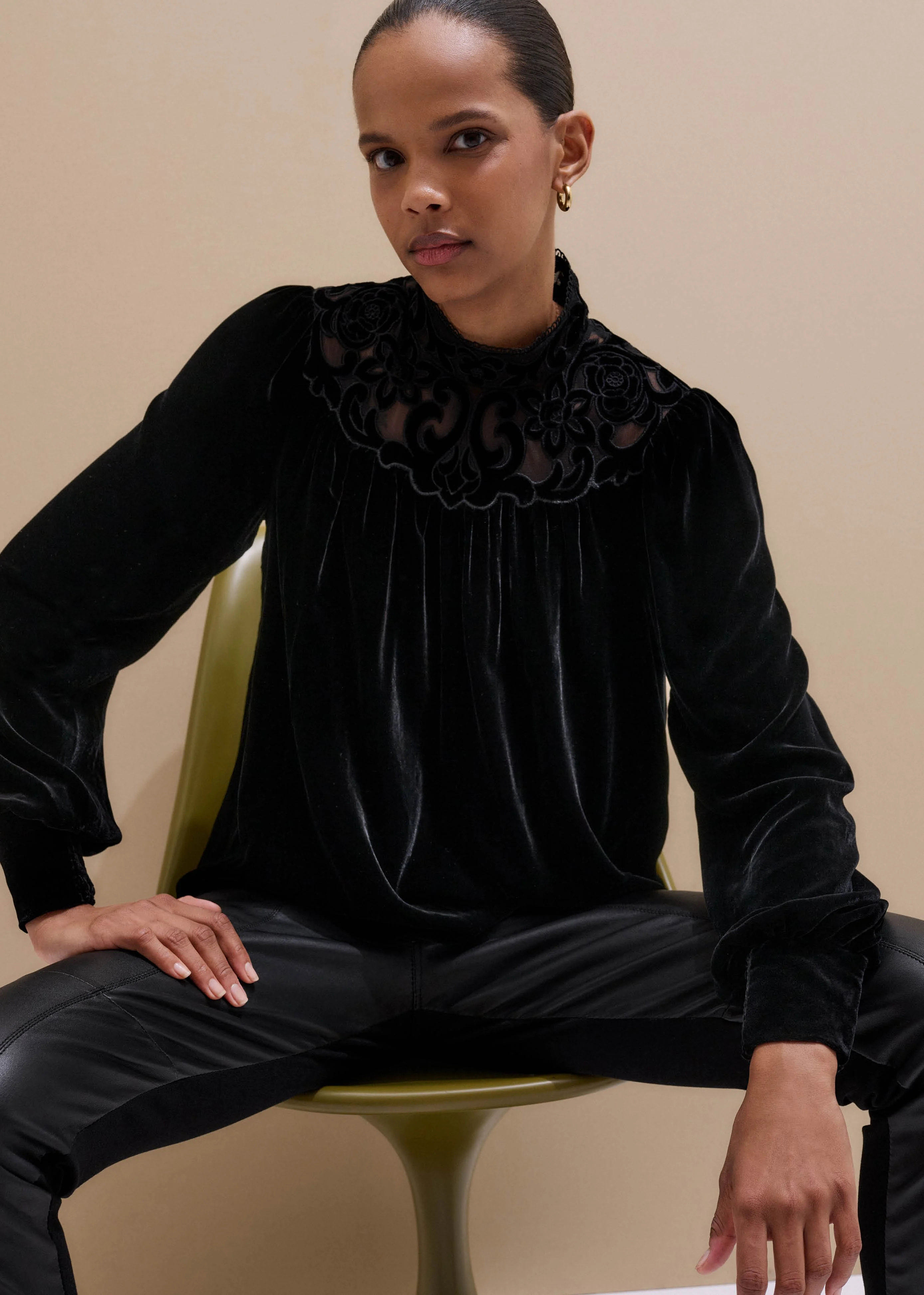 Fluid Embroidered Top - 1