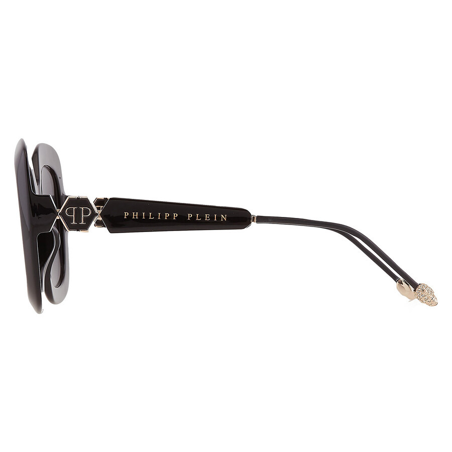 Philipp Plein Grey Square Ladies Sunglasses SPP065S 0700 55 - 5