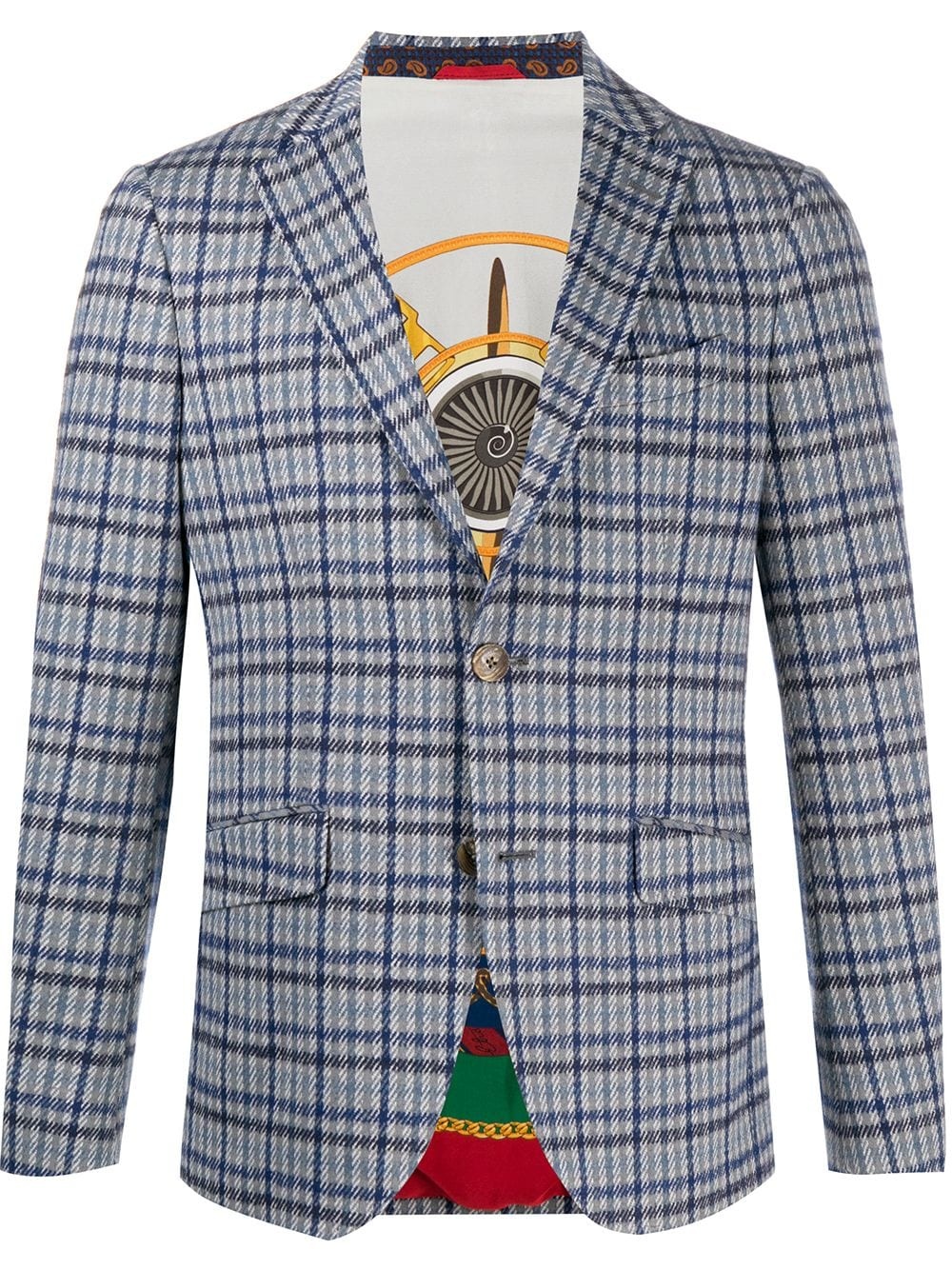 check pattern blazer - 1