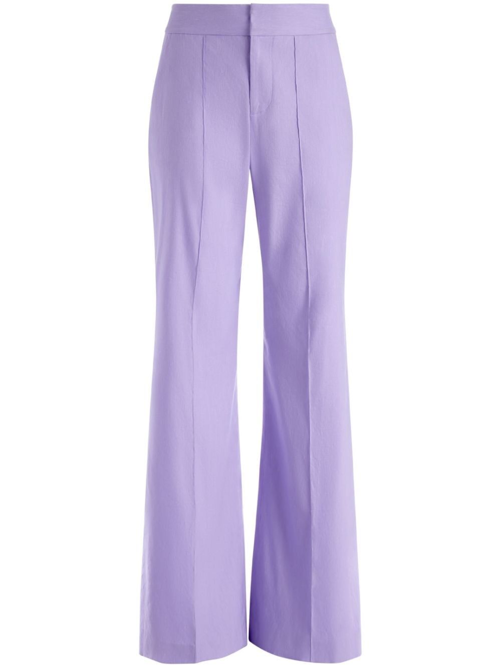 high-rise flared trousers - 1