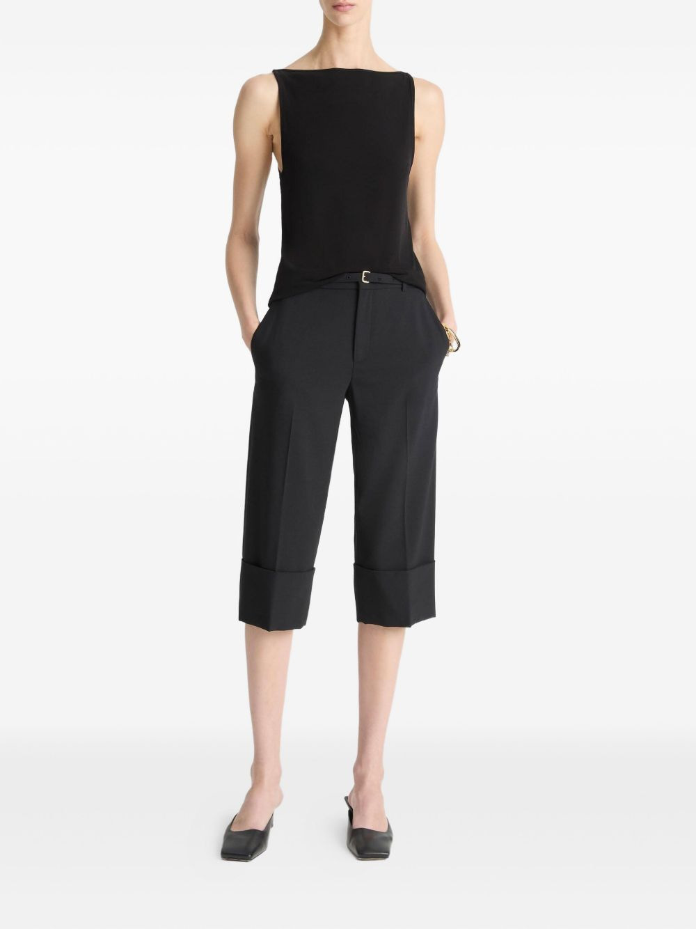 boat-neck tank top - 2