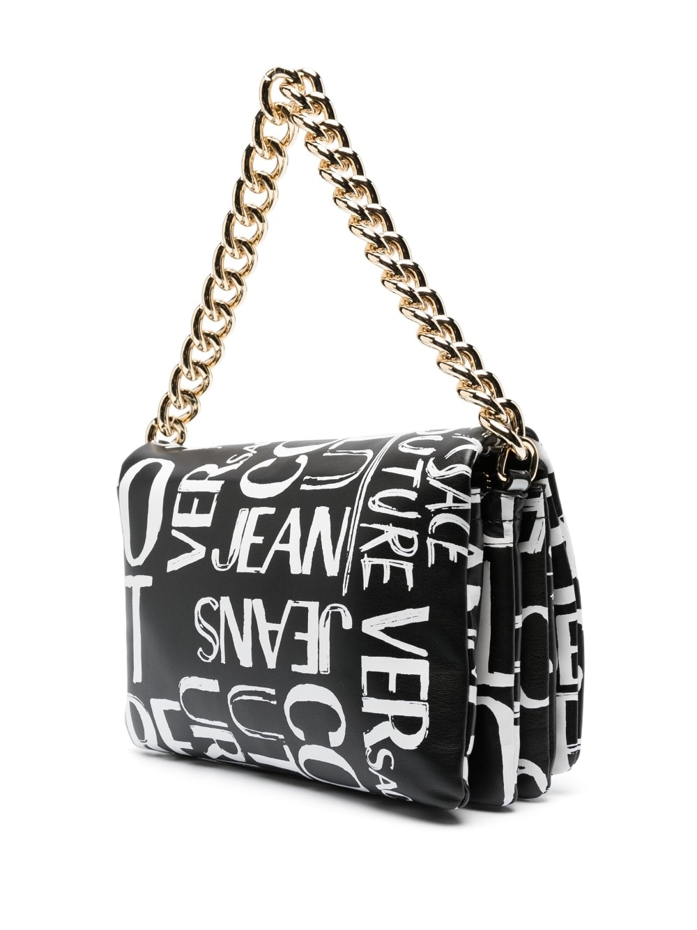 logo-print shoulder bag - 3