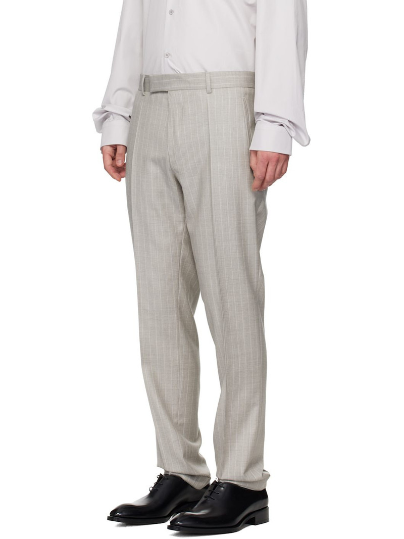 BOSS Gray Pinstripe Suit outlook
