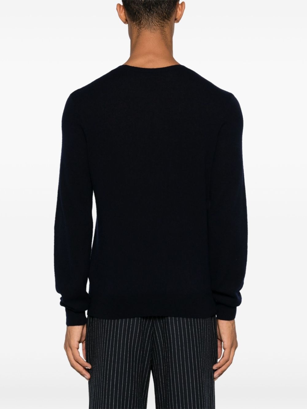 crew neck fine-knit jumper - 4