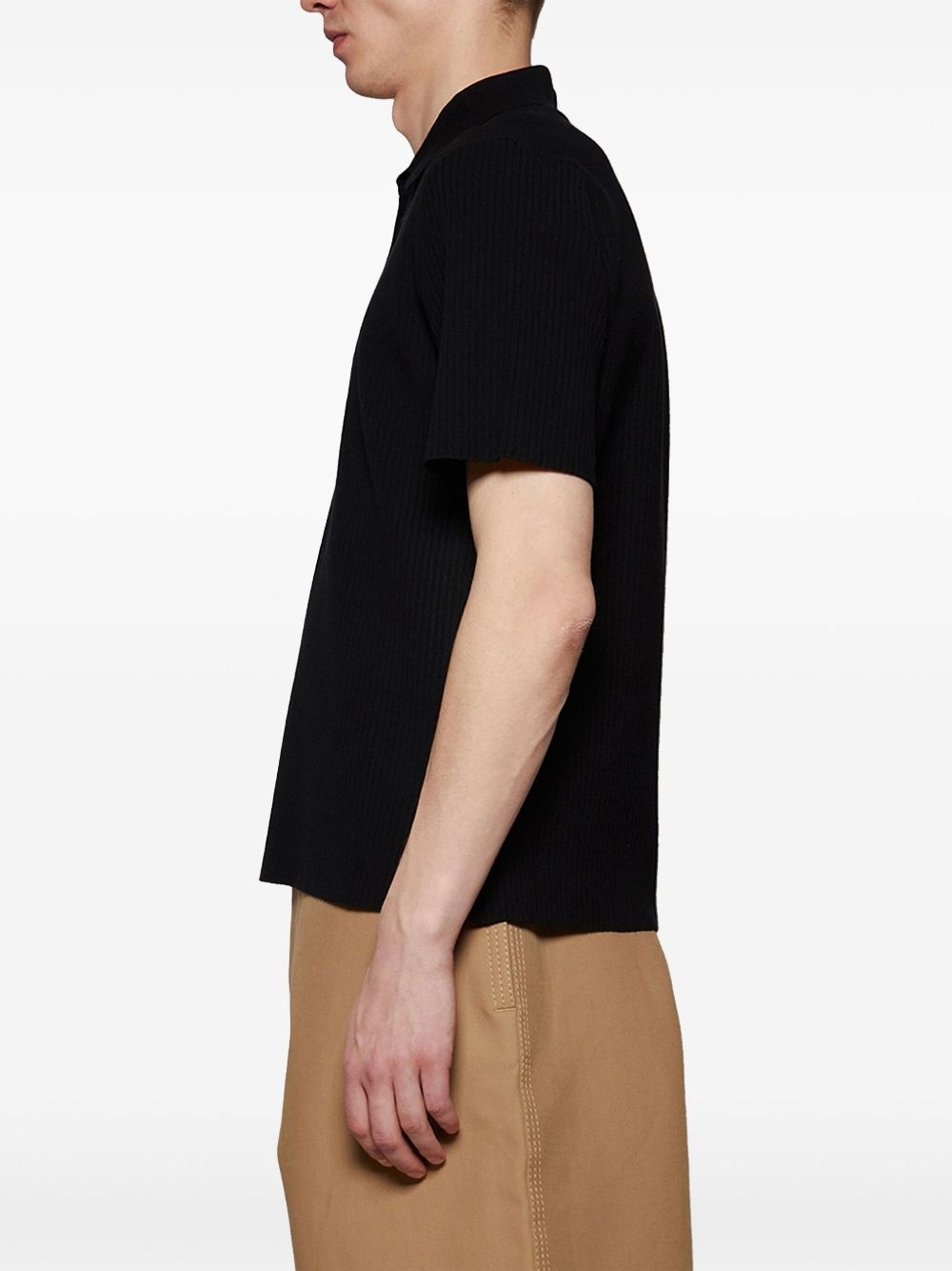 knitted polo shirt - 4