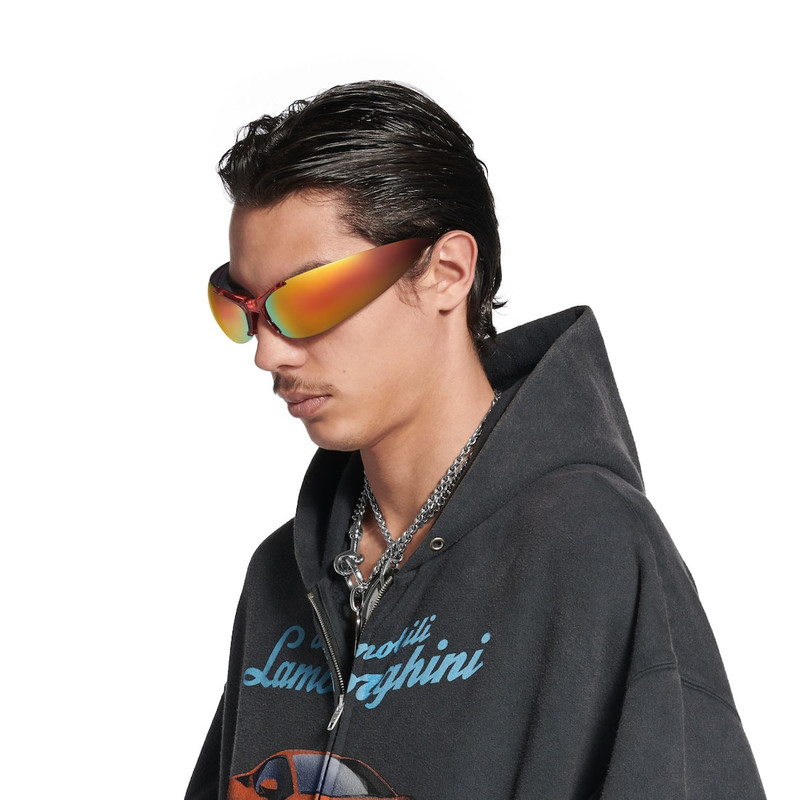 Afterhour Oval Sunglasses in Red 7