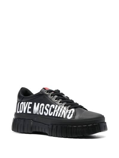 Moschino logo-print low-top trainers outlook