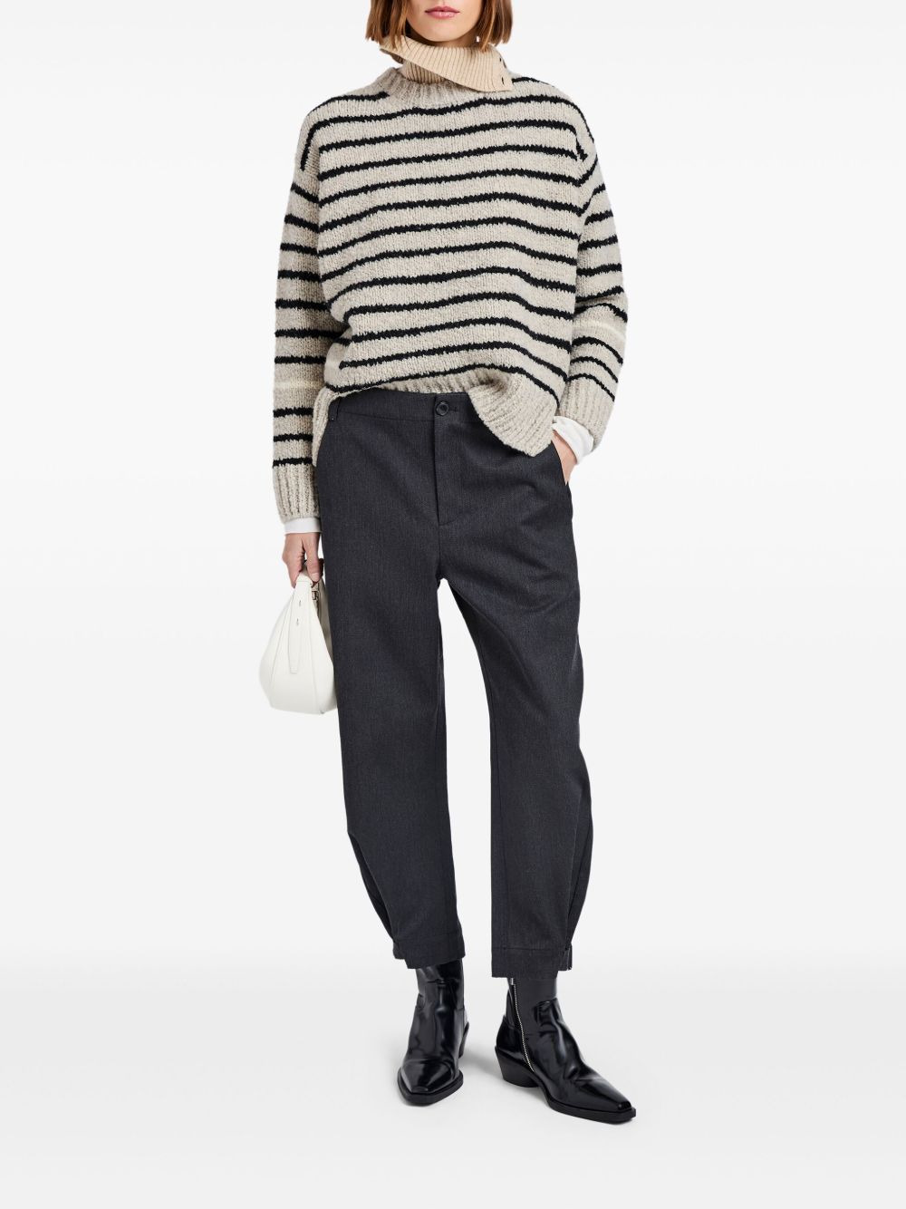 Kay button-fastening cuffed trousers - 2