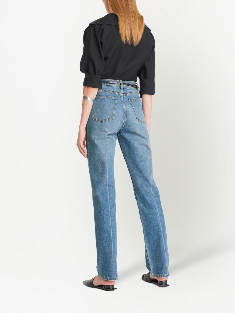 mid-rise straight-leg jeans 3