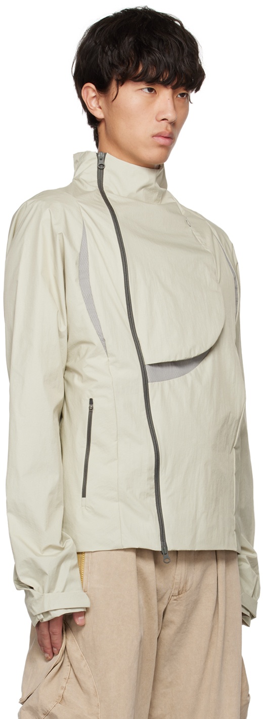 Green Paneled Jacket - 2