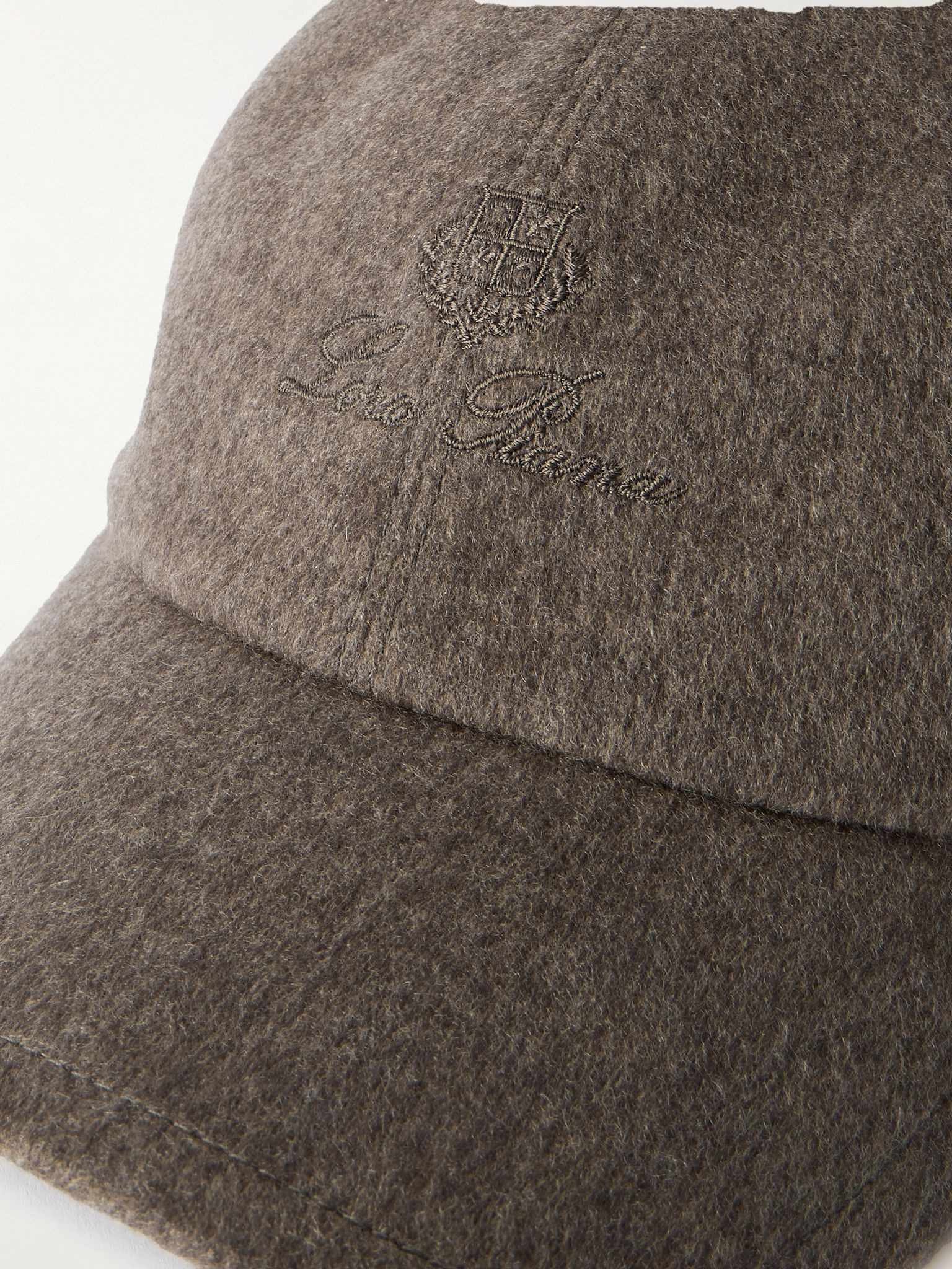 Logo-Embroidered Storm System® Cashmere Baseball Cap Beige - 4