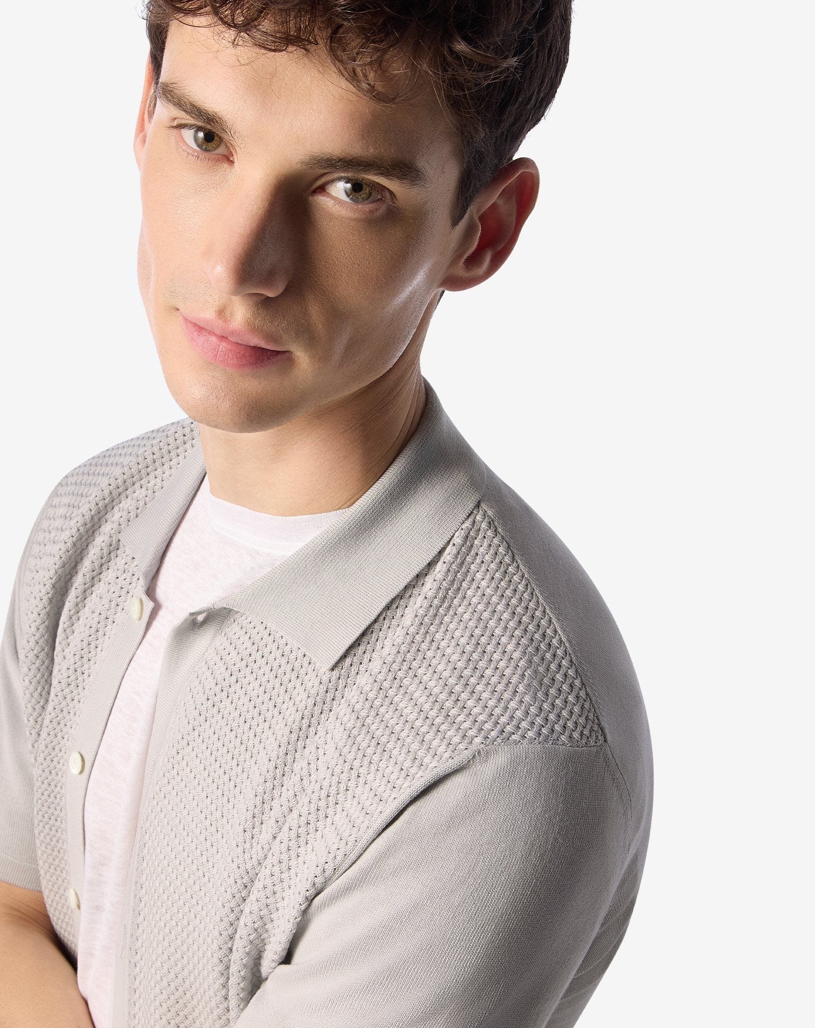 White knitted shirt - 4
