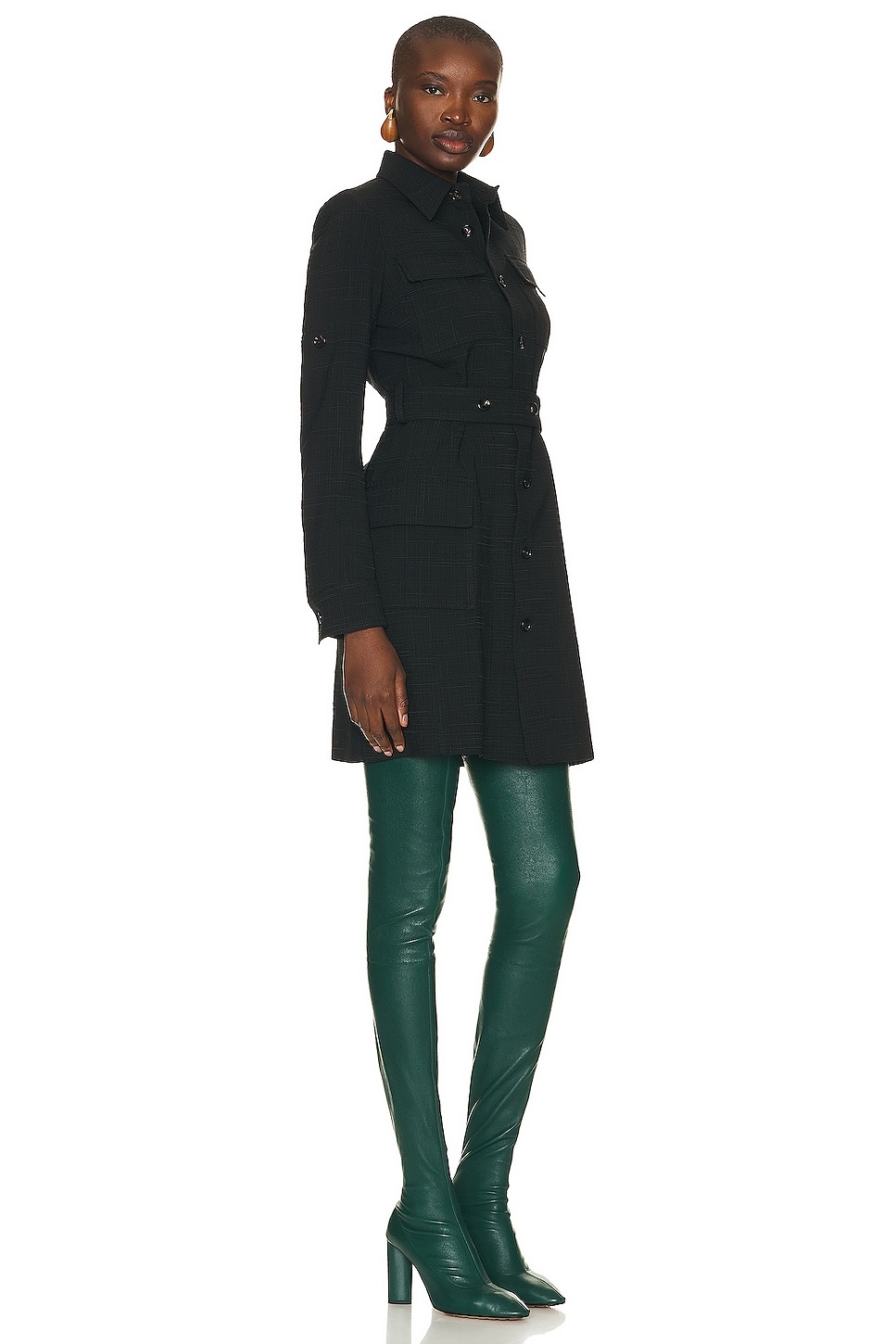 Criss Cross Viscose Silk Dress - 2