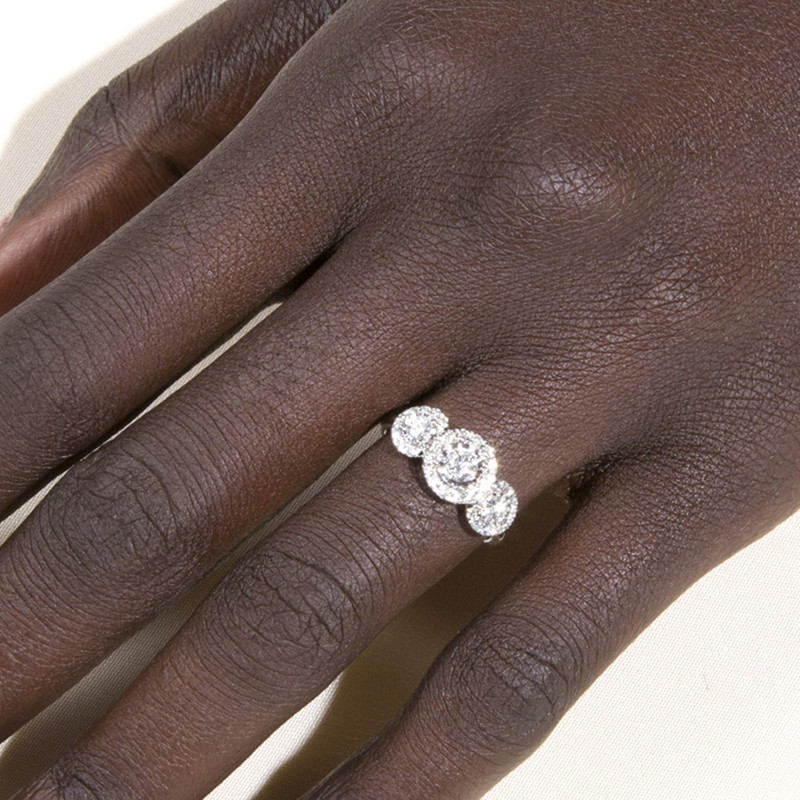 STONE AND STRAND The Josephine Ring in White Gold outlook