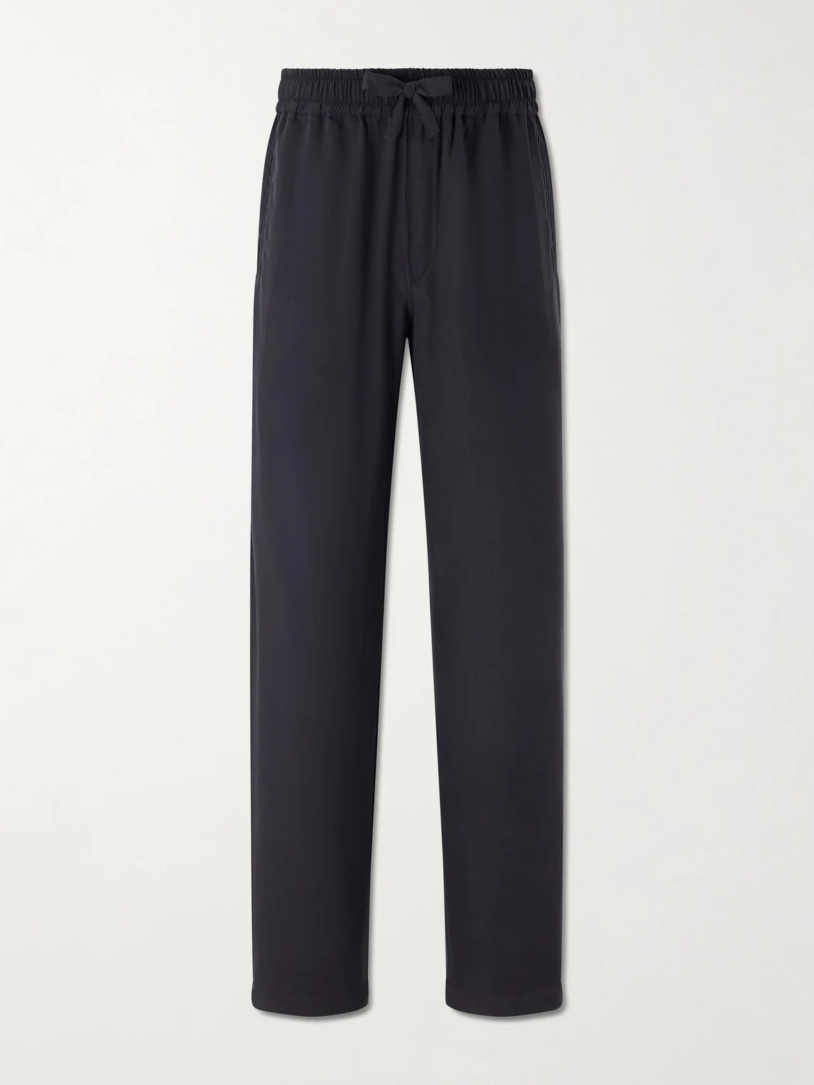 Straight-Leg Silk Trousers - 1