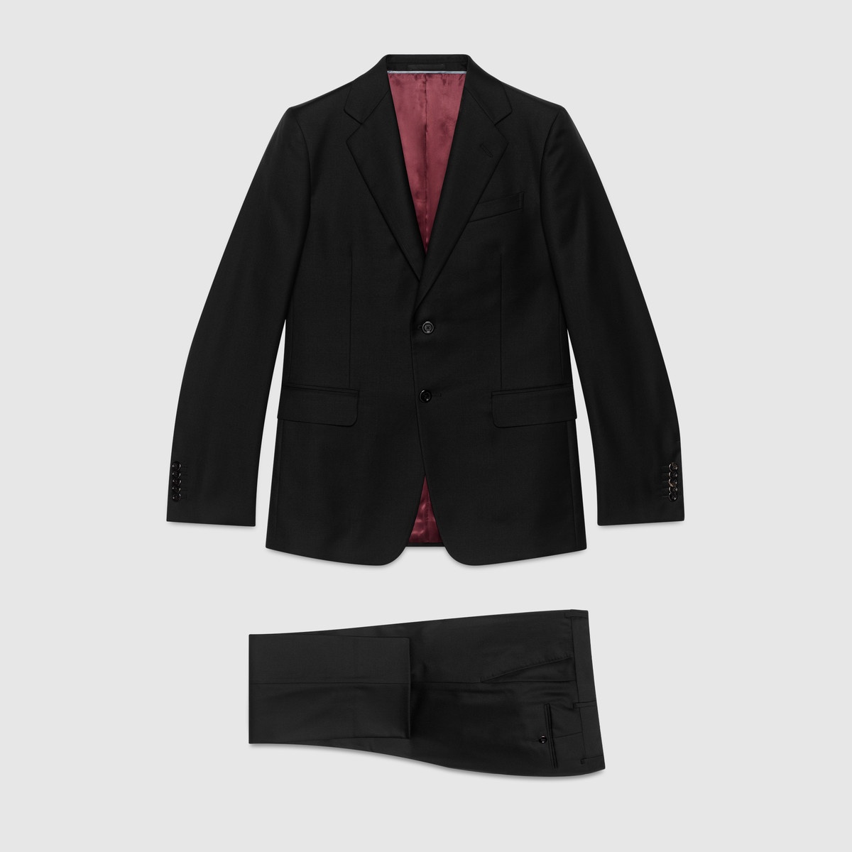 Straight fit wool suit - 1