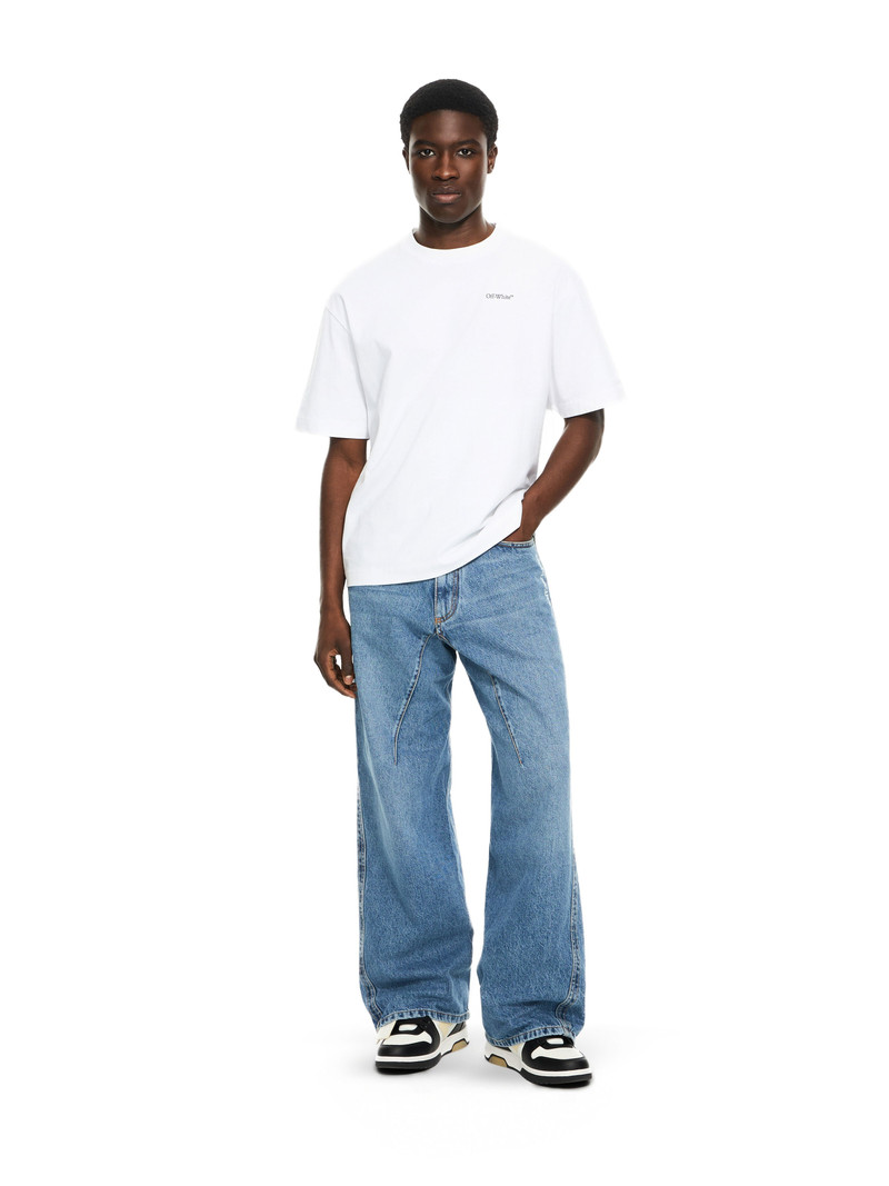 Half Arrow Twist Slouchy Jeans - 1