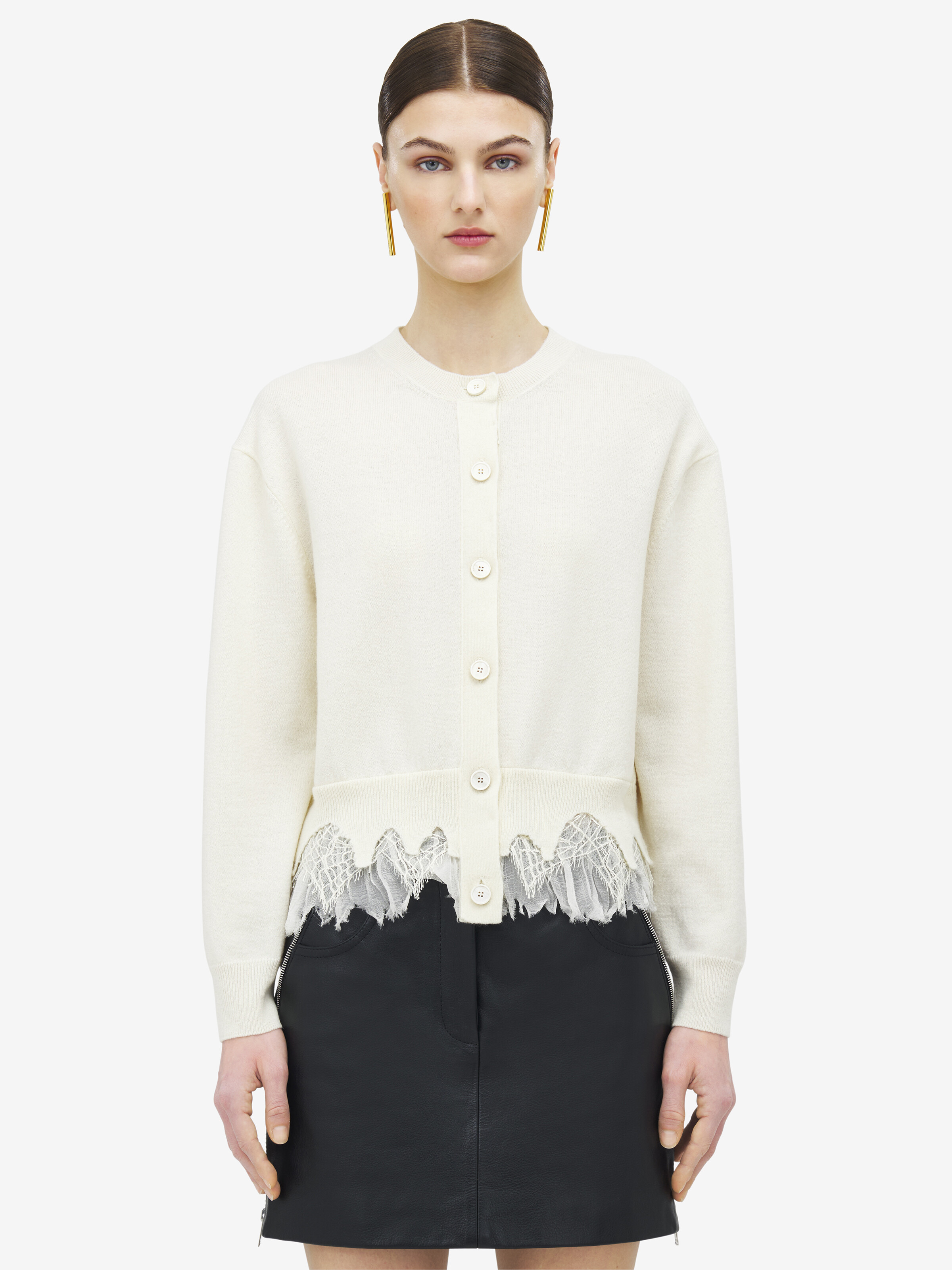 Cobweb Lace Shrunken Cardigan - 2