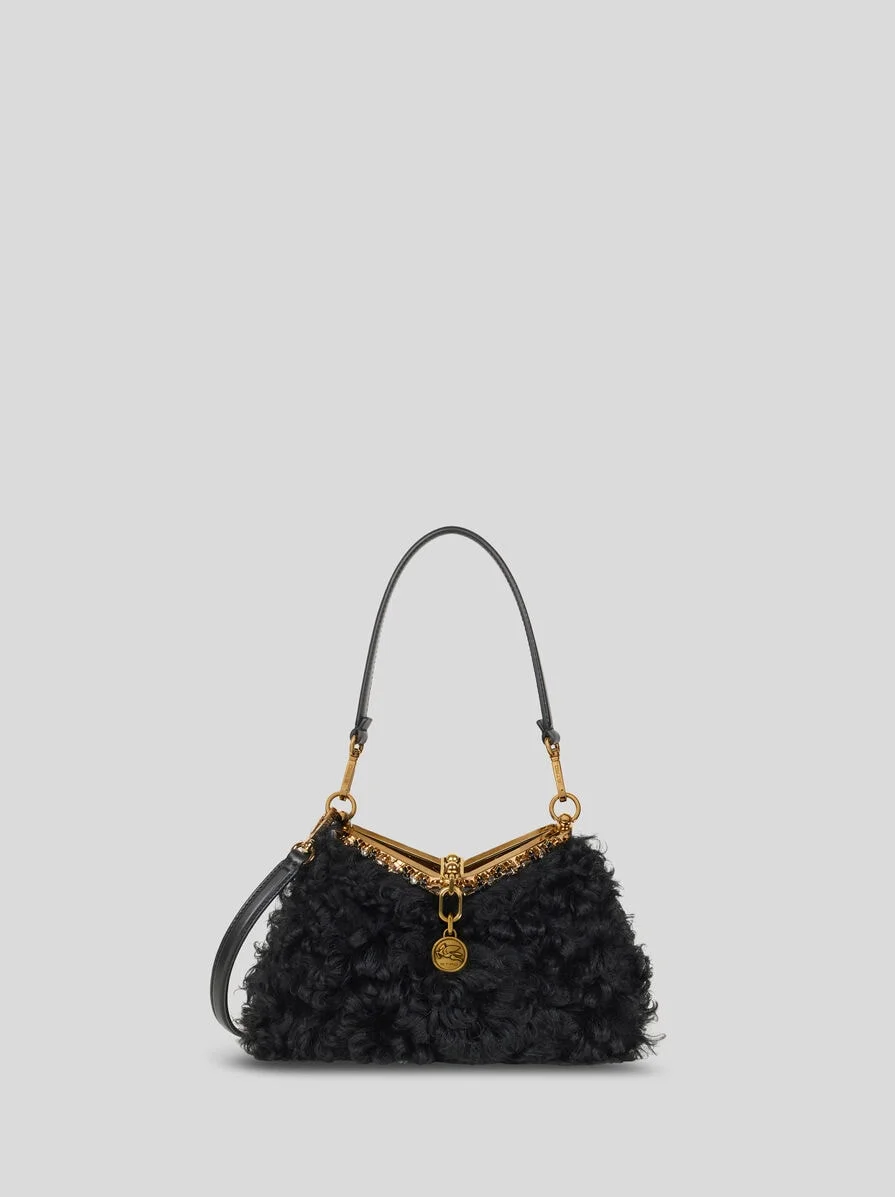 SMALL VELA BAG IN FUR - 1