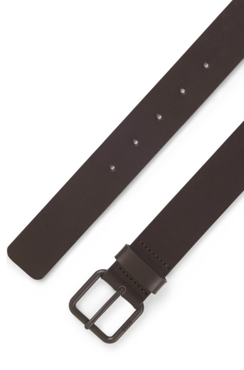 BOSS ITALIAN-LEATHER BELT WITH TONAL BUCKLE outlook