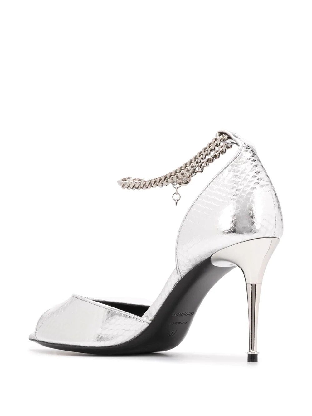 chain strap metallic pumps - 3