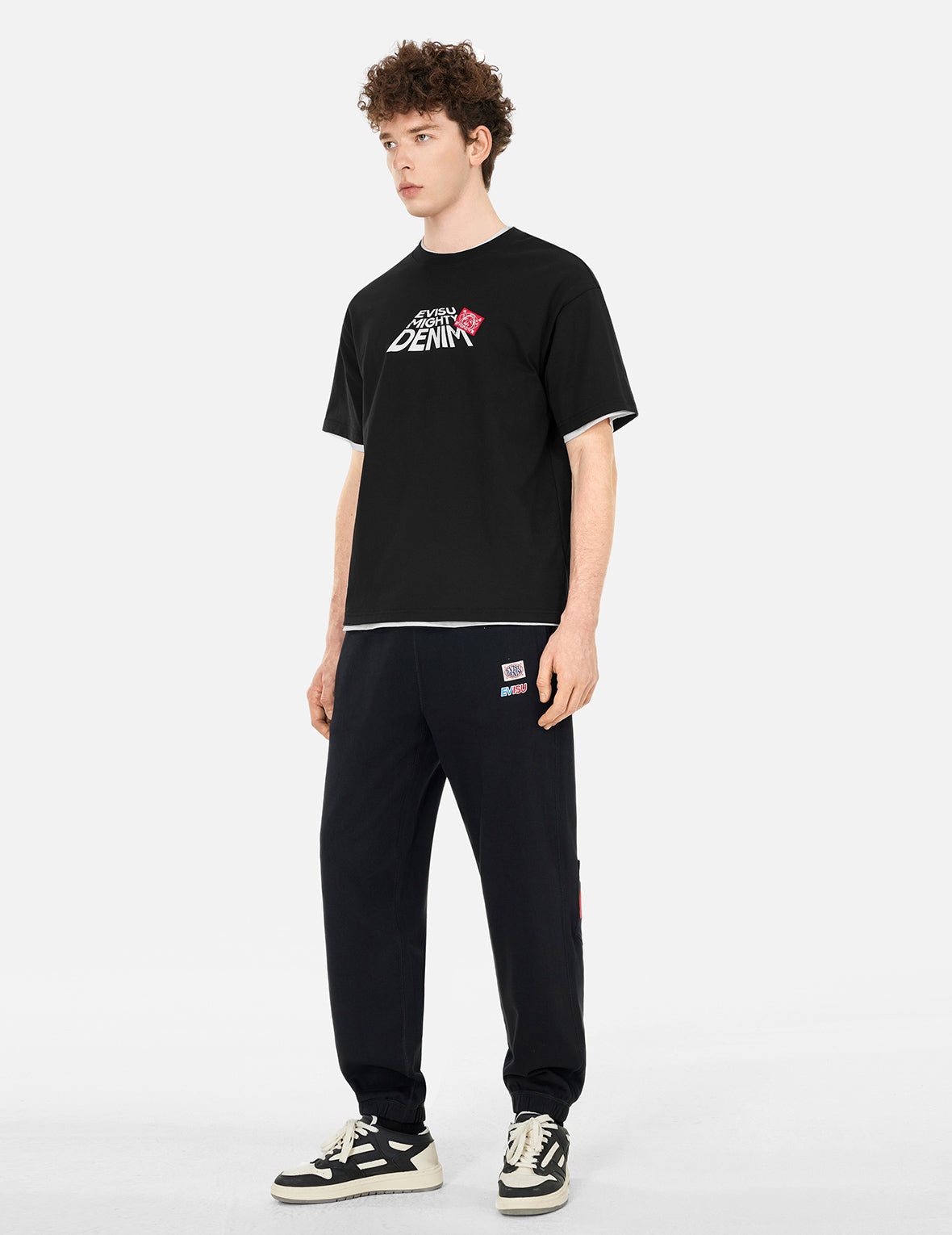 Seagull and Slogan Print Relax Fit T-shirt - 3