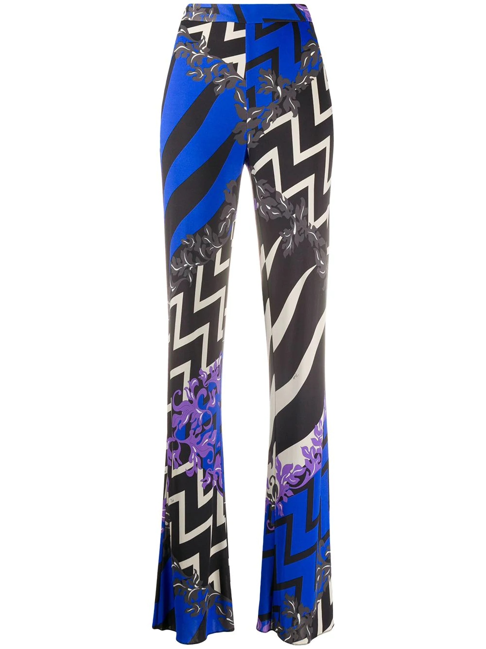 Lupa print high-waist trousers - 1