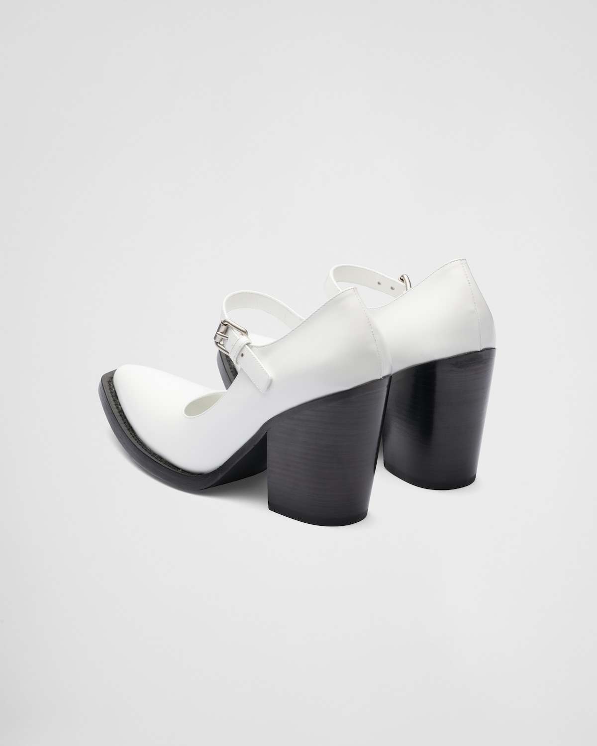 Brushed leather pumps - 4